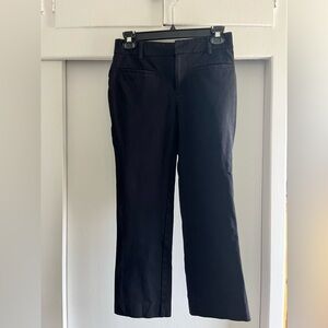 Anthropologie Maeve Pants Size 0 Black  Stretch Straight Leg